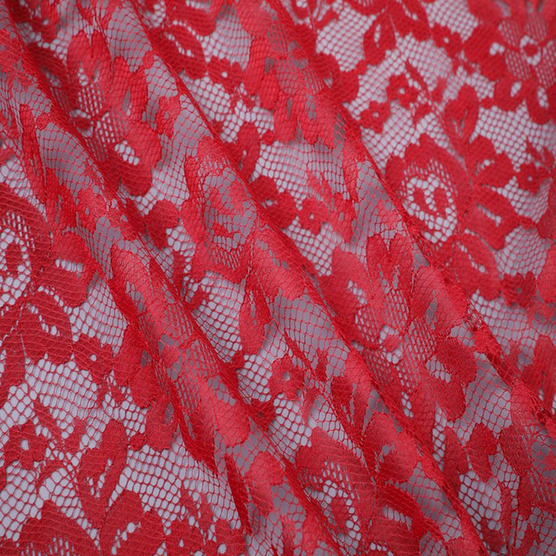 Lace Fabric Women's Polyester Warp Knit for Women's Wear Wholesale Sup 4